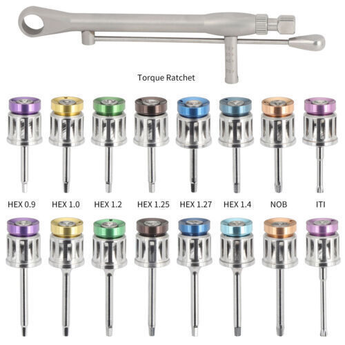 Dental Torque Wrench Universal Implant Kit+16Drivers / Dental Implant Locator