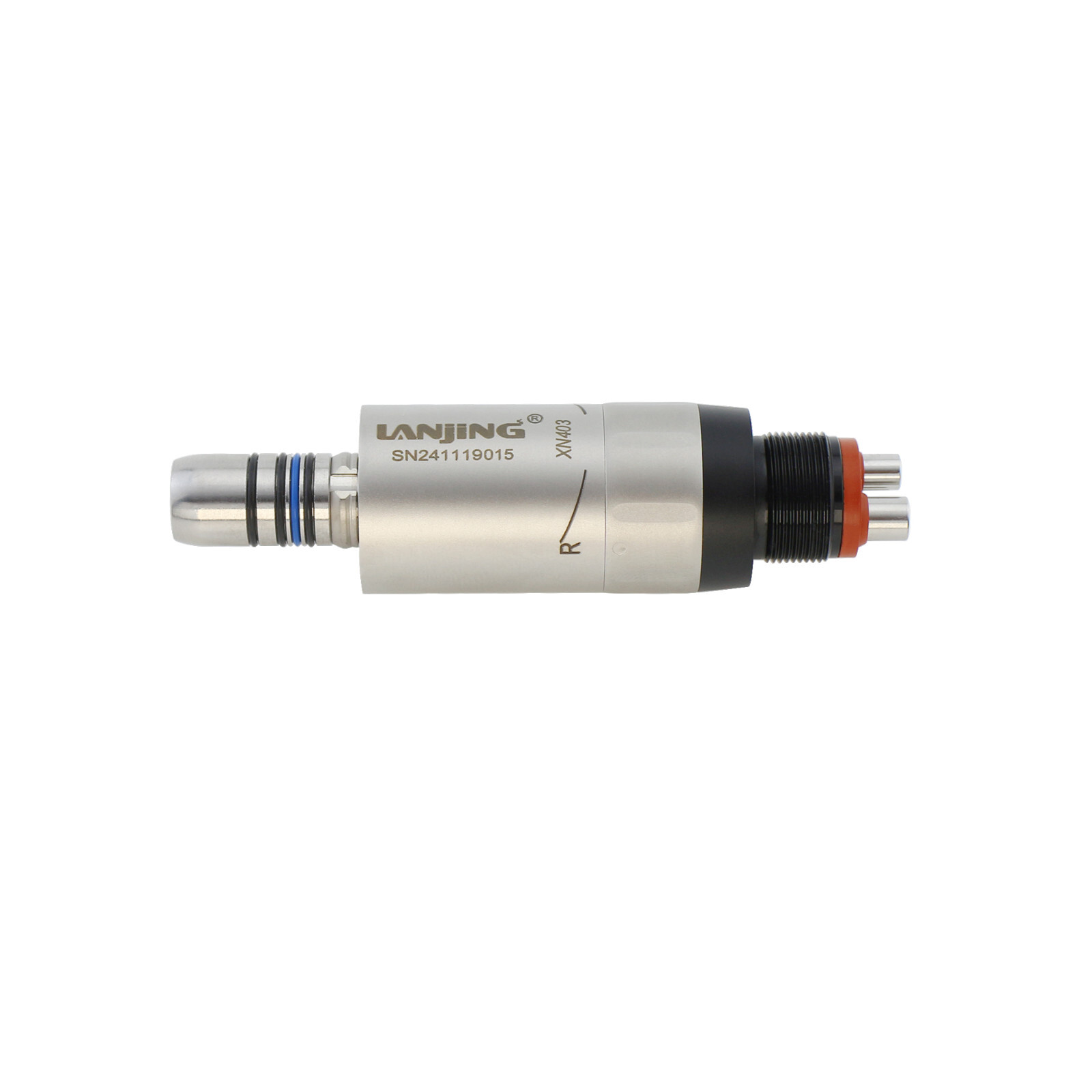 Dental Mini Air Motor Low Speed Handpiece 4 Holes LED 6 Pin ISO E Type LANJING