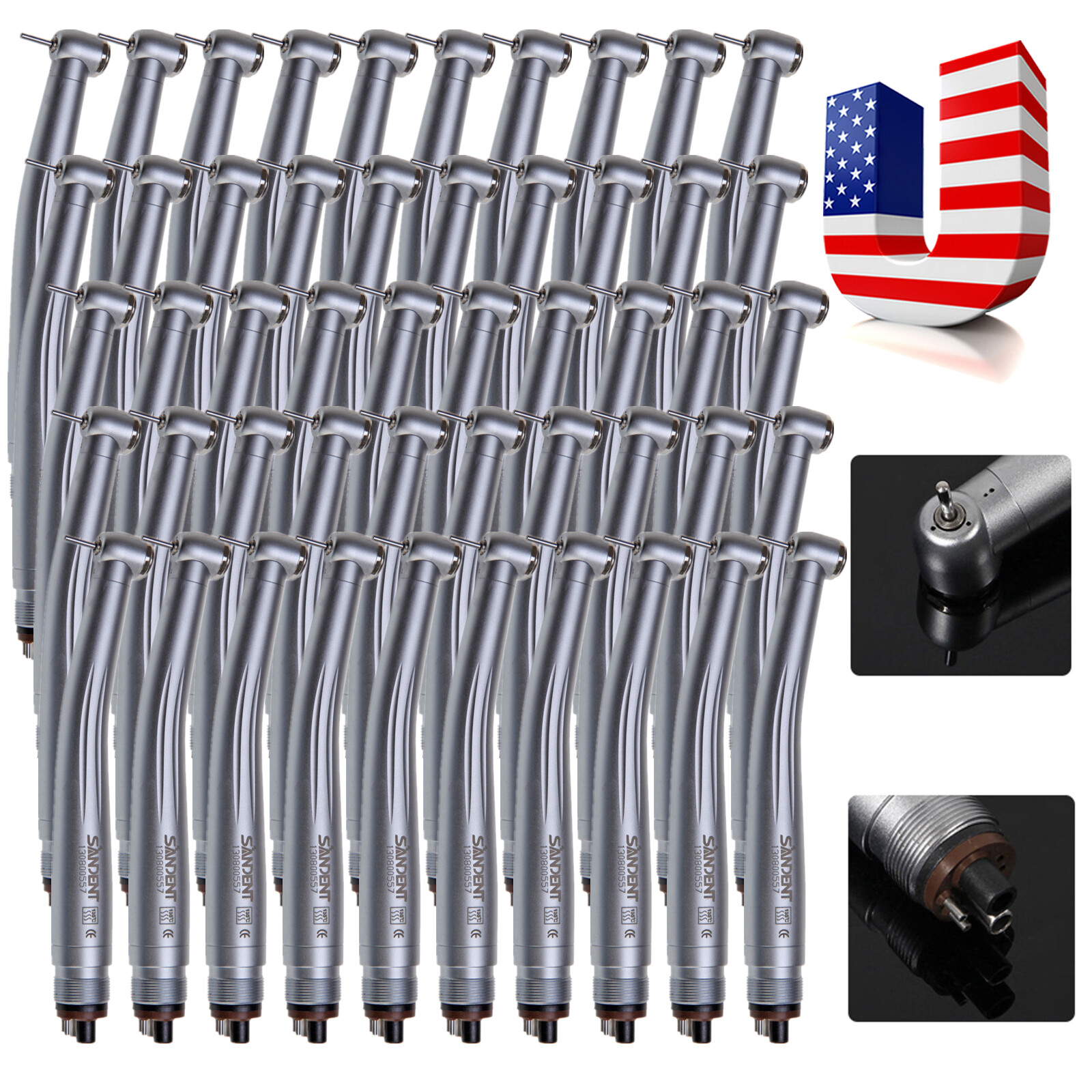 1-100 NSK Style Dental High Speed Handpiece Clean Head STNABM 4 holes