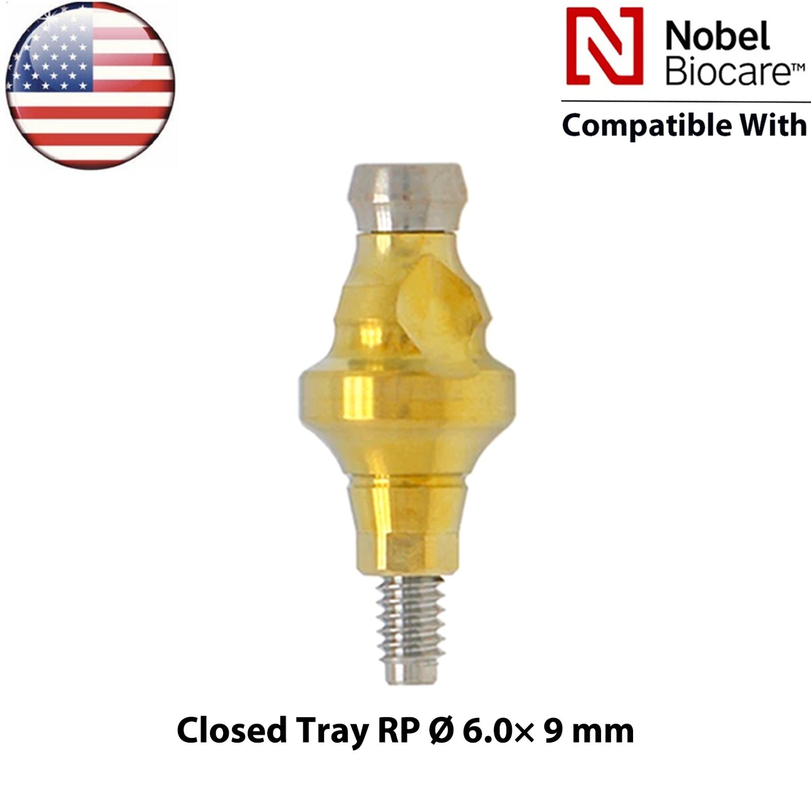 US Dental Impression Transfer Coping Open Close Tray RP/NP Lab Analog Fits Nobel