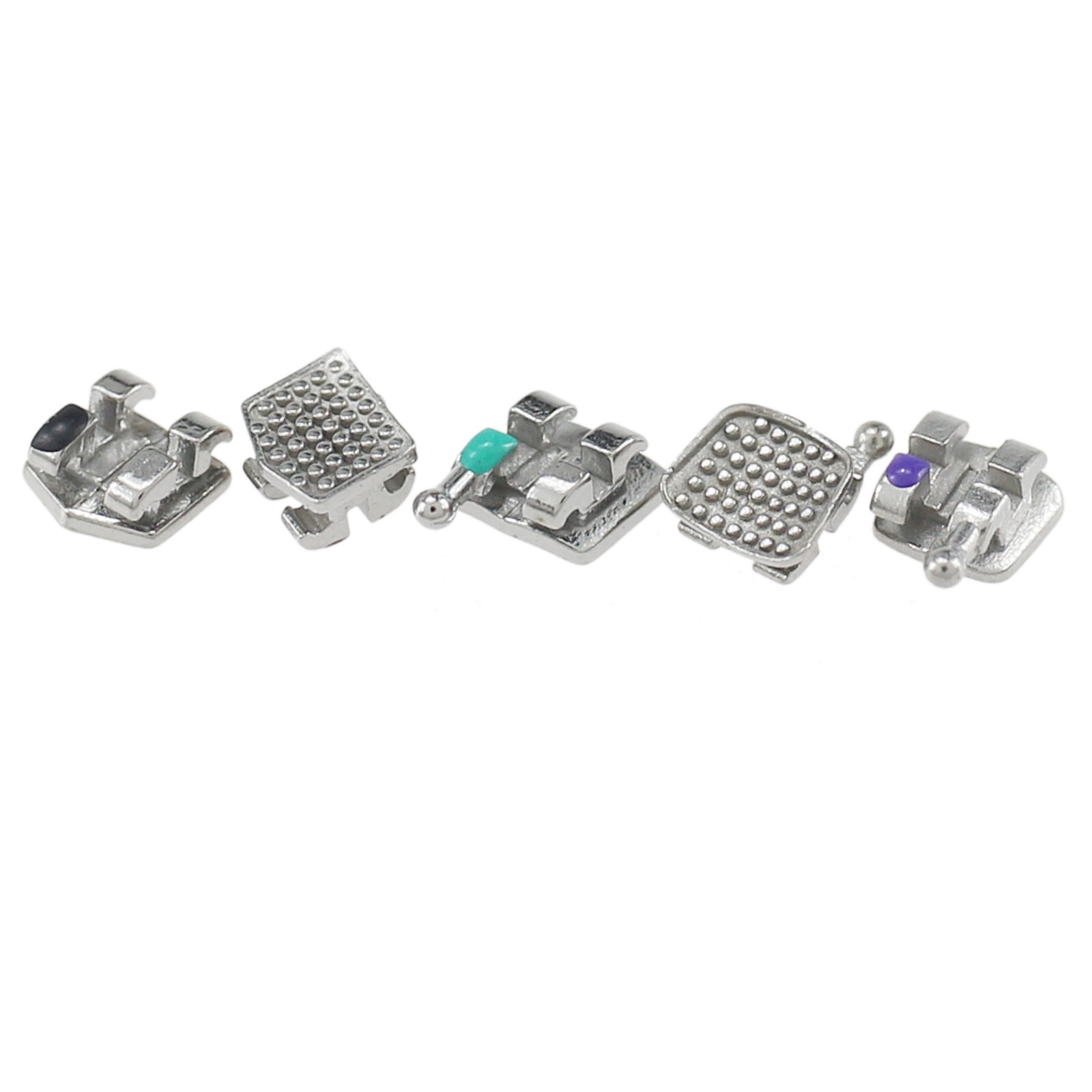 USA 10 Sets Dental Orthodontic Brackets Metal Braces MIM Mini MBT 022 345 Hooks