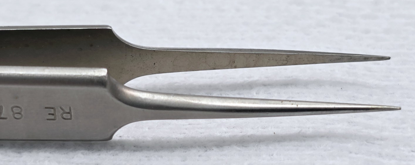 WECK 3738 Micro Forceps 4¼” Needle Point Tip Surgical SS