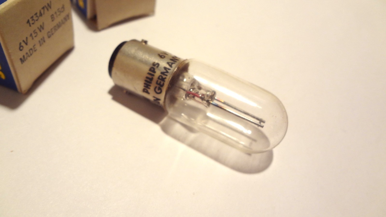 PHILIPS BULBS # 13347W 6 VOLT 15 WATT QTY (2ea) *NEW*