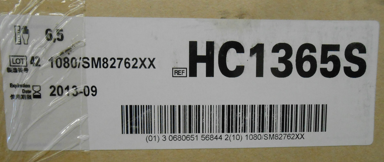 1 CASE OF KIMTECH PURE G3 HC1365S STERILE LATEX GLOVES EXP 2013/09