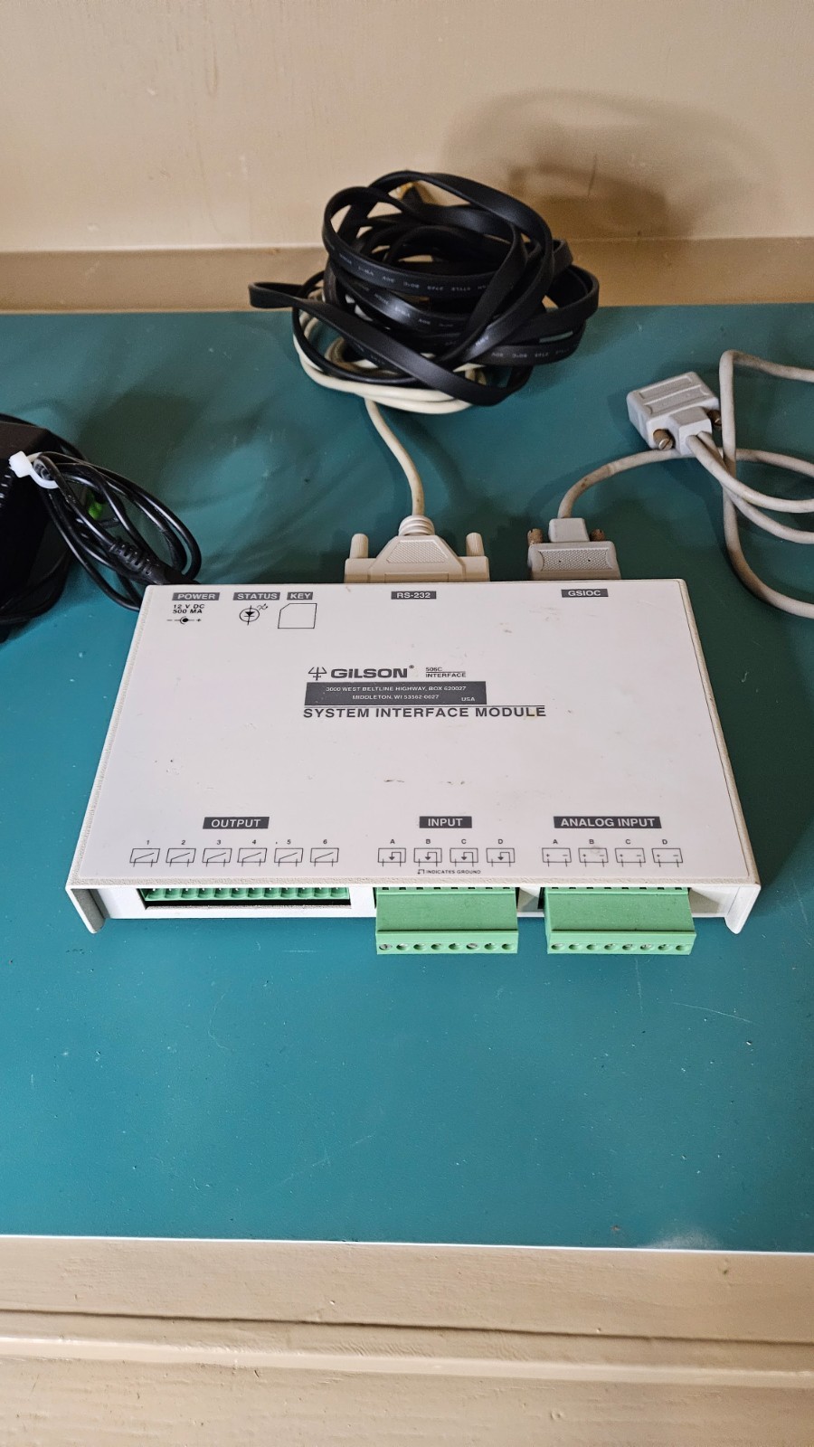 GILSON 506C System Interface Module with GSIOC and RS-232 Cable to USB