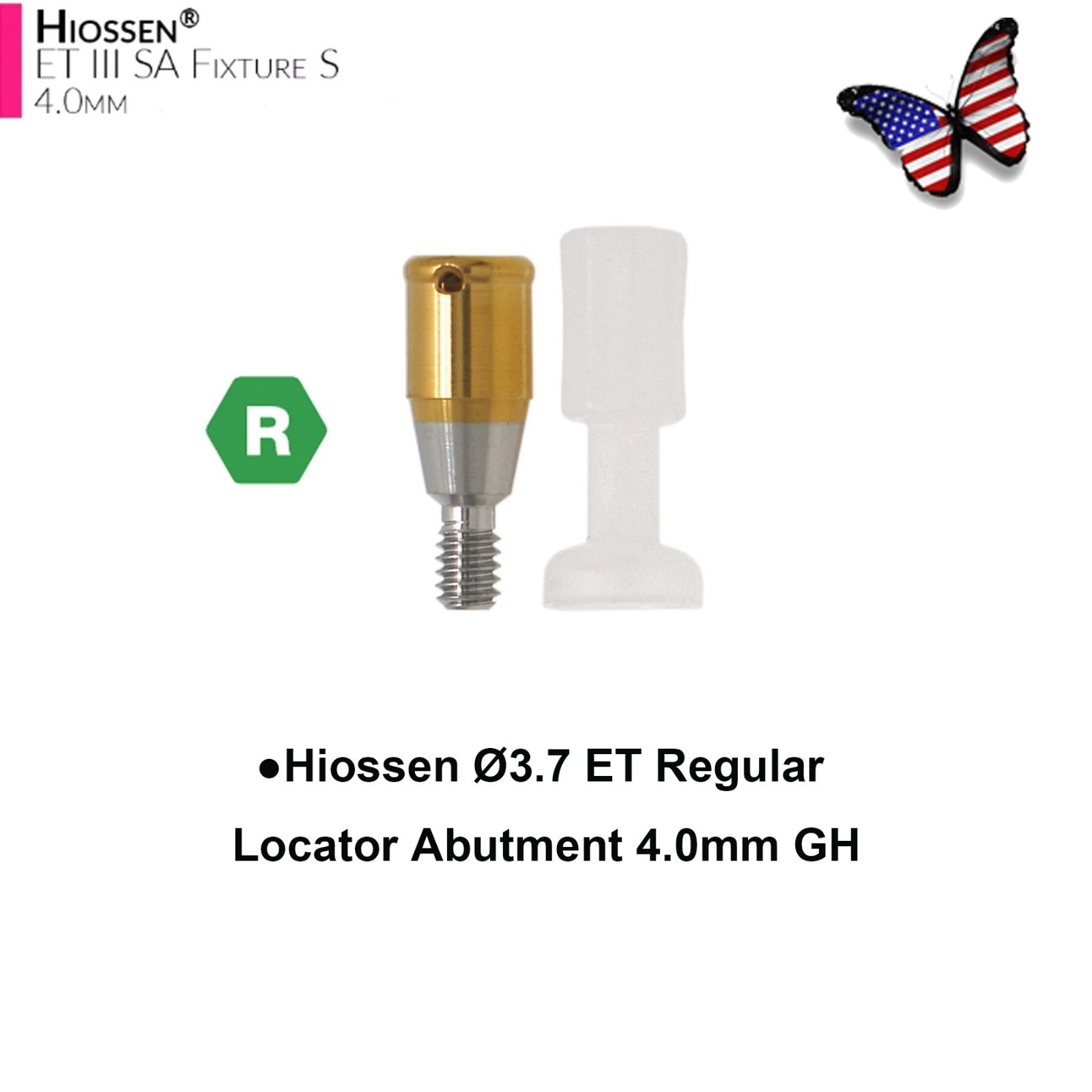 Dental Locator Abutment Compatible Hiossen Osstem Regular Mini Platform Titanium