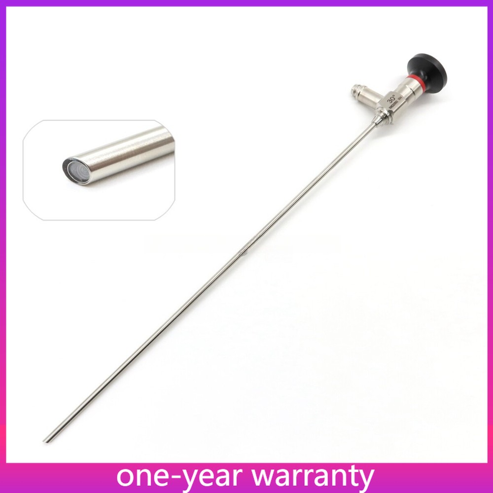 30 Degree Rigid Cystoscope Φ4×302mm with Adaptors for Various Light Sources