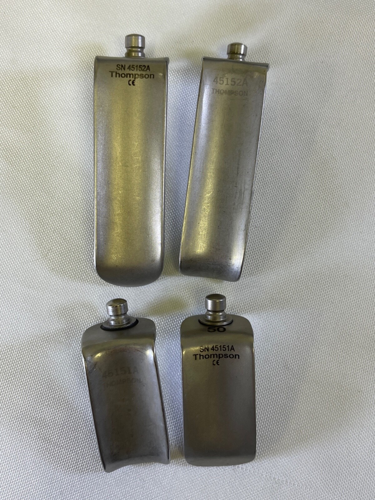 Set of 28 Thompson Surgical Cervical Retractor Blades Set w/ Case Neuro Spine