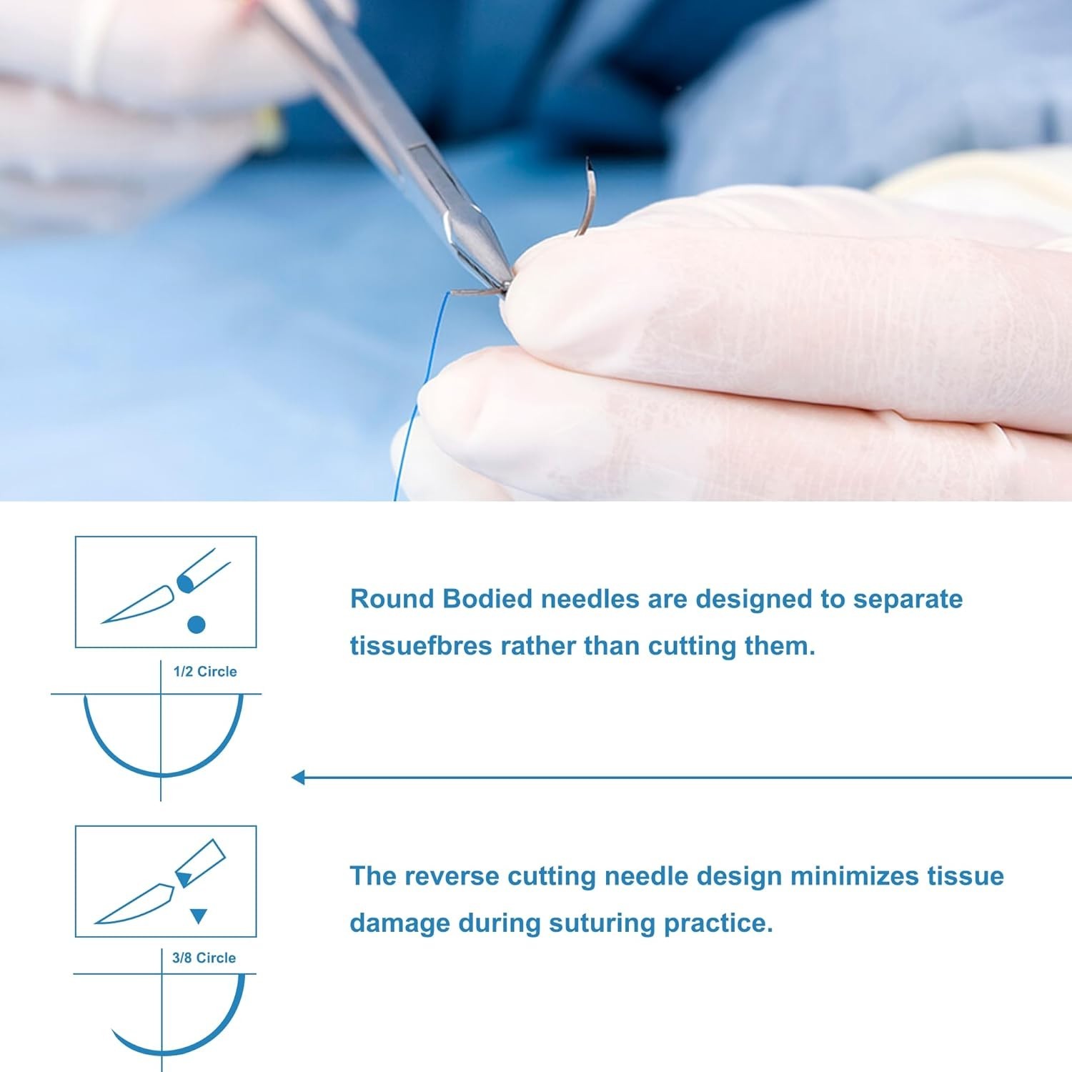 Quality Suture Threads – 20 Mixed Sizes for Training & Demonstrations