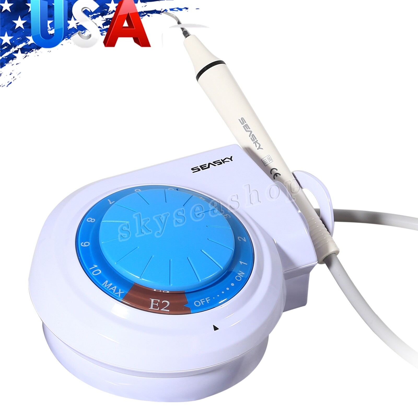 SEASKY Dental Ultrasonic Piezo Scaler w/ Handpiece 5*Tips fit EMS Cavitron E2+