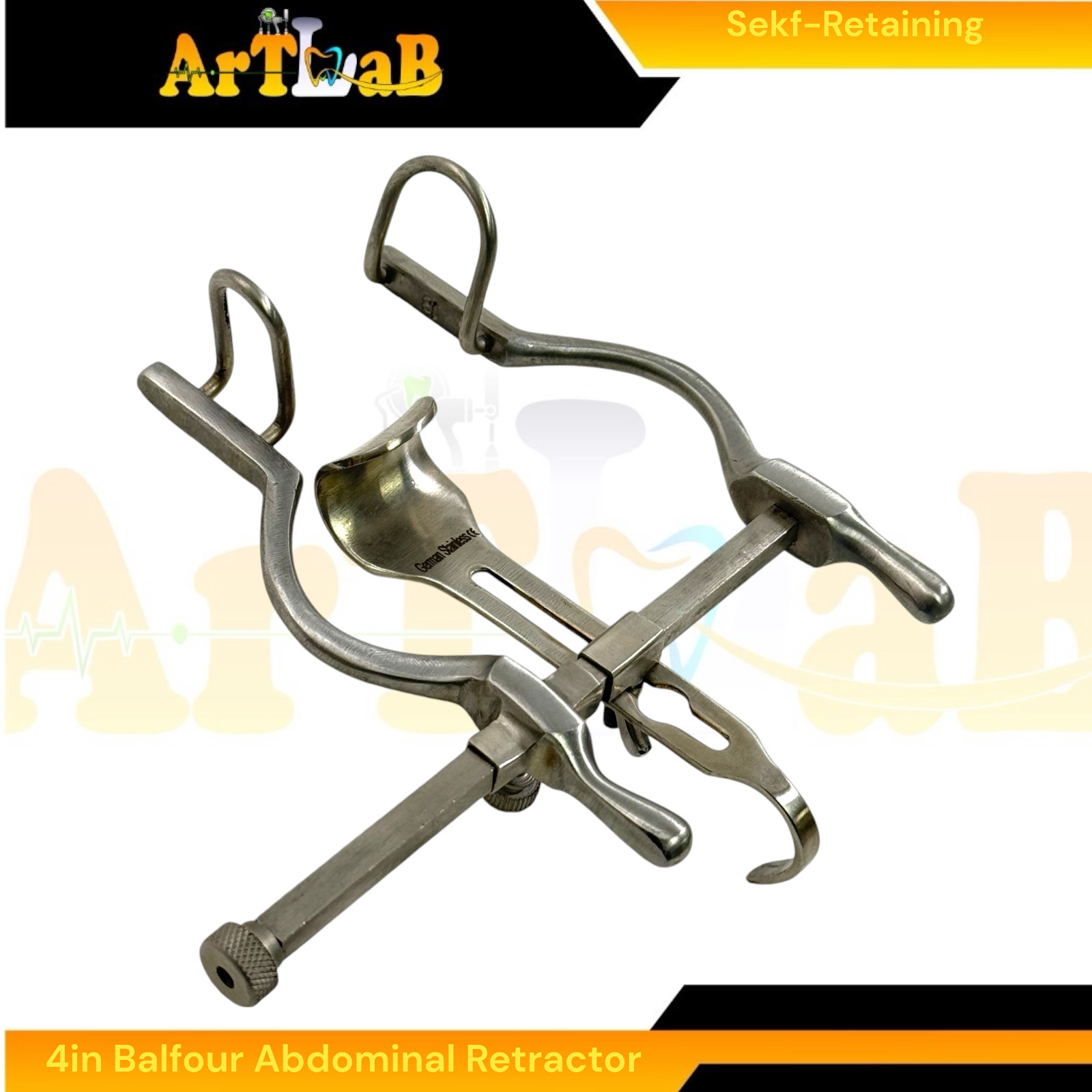 Balfour Abdominal Retractor 4″ Pediatric Veterinary Instrument Fenestrated