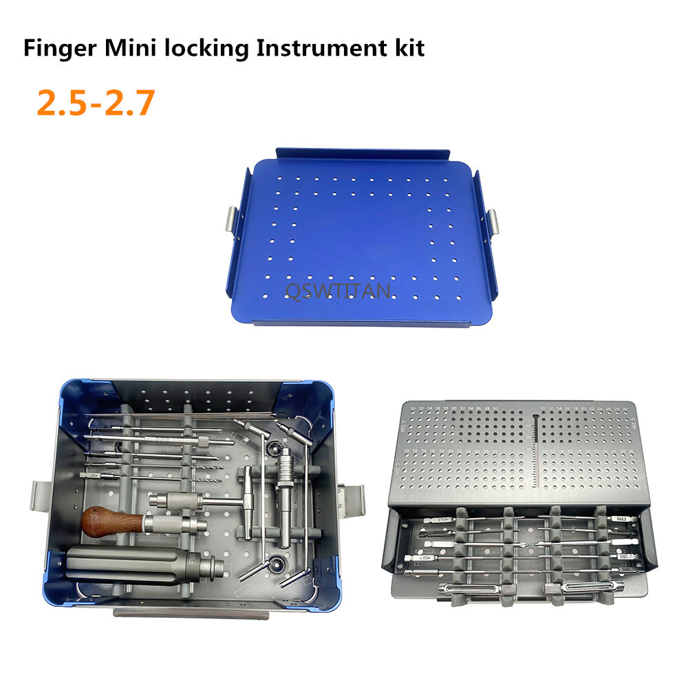 Finger Palm Bone Trauma Locking Plate Instrument 2.5mm 2.7mm Instrument Set