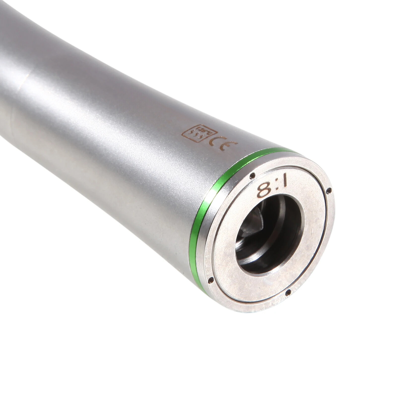 Dental 8:1 Green Endo Contra Angle Handpiece Mini Head Quattro Spray for Prophy