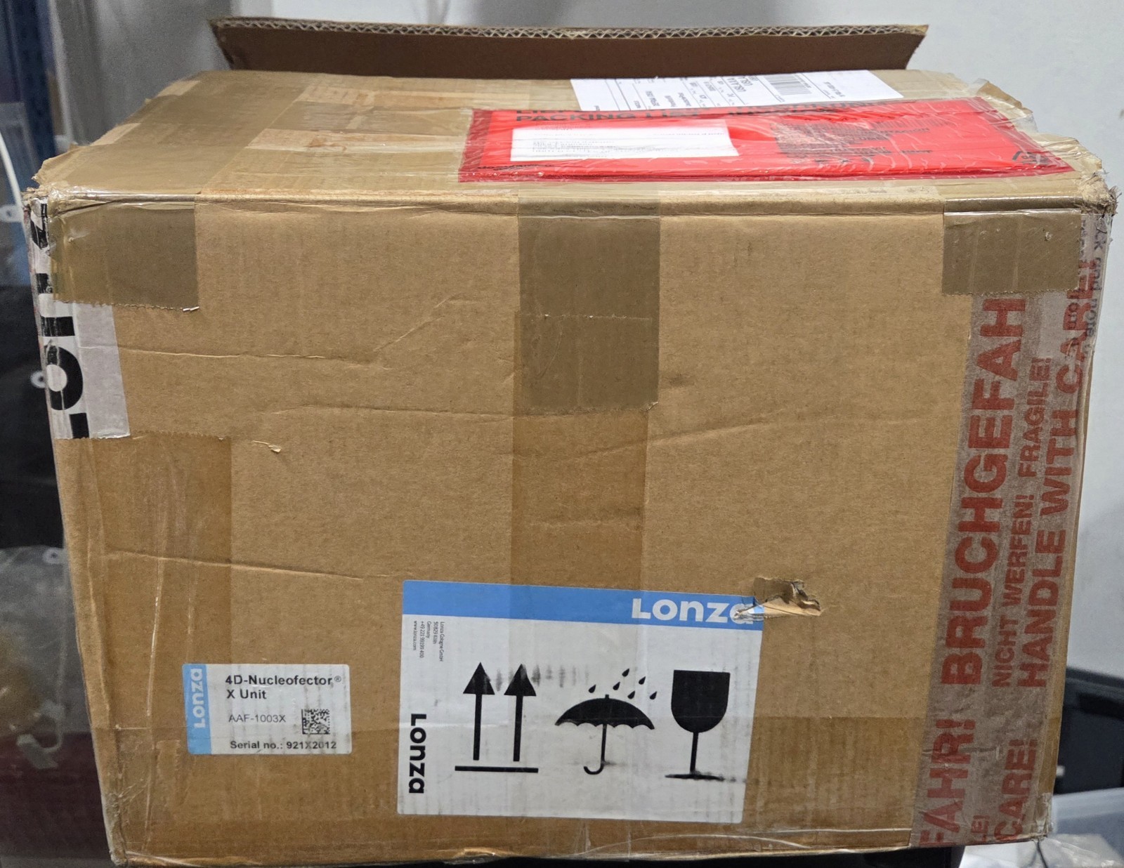 NEW UNUSED Orig Pkg Lonza 4d Nucleofector X Unit, Next gen/variant C, AAF-1003X