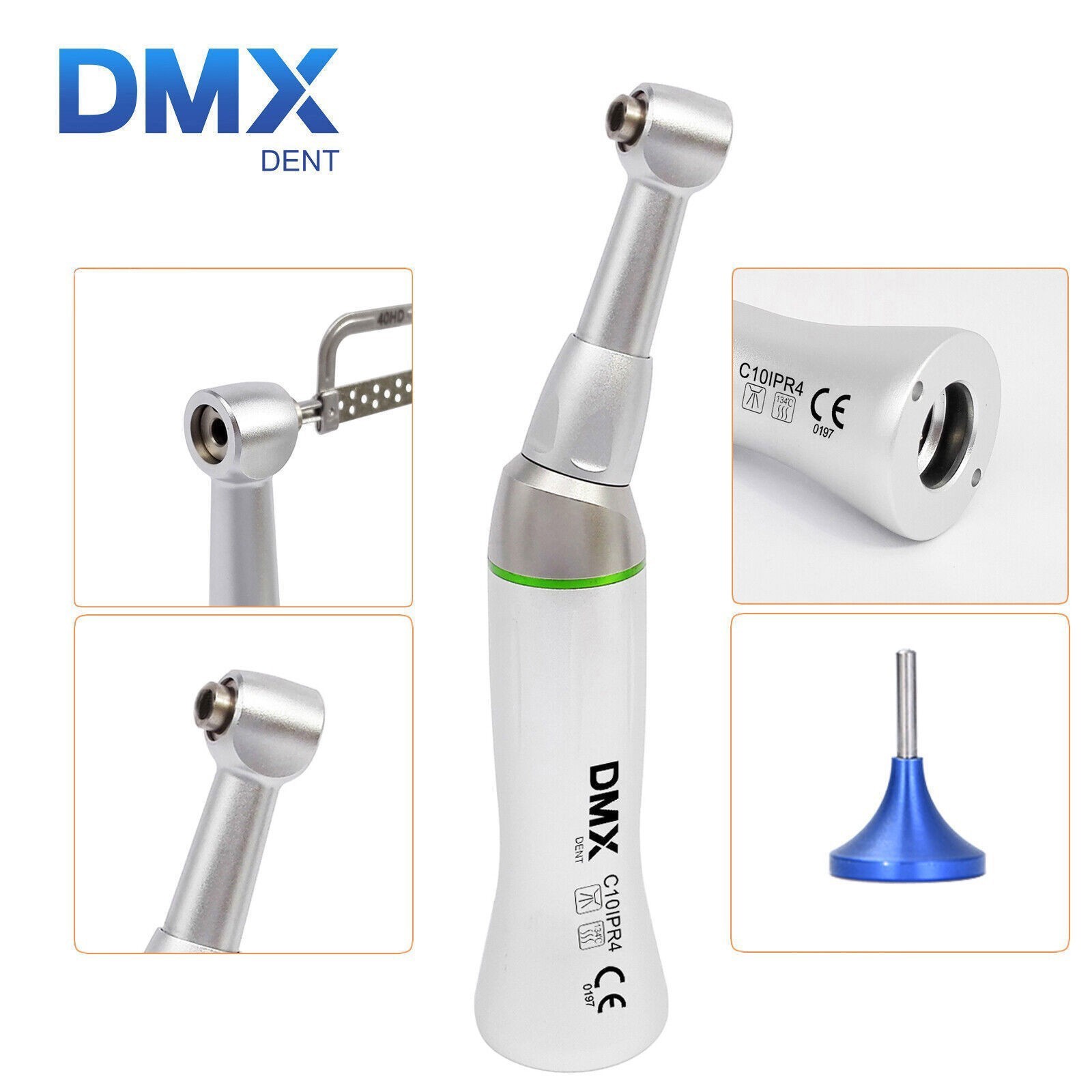 Orthodontic Dental 4:1 Contra Angle Reciprocating Stripping IPR KIT Handpiece SD