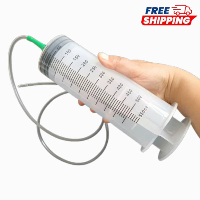 100ml/550ml Large Capacity Syringe Reusable Pump Measuring With 1m Tube Feeding*