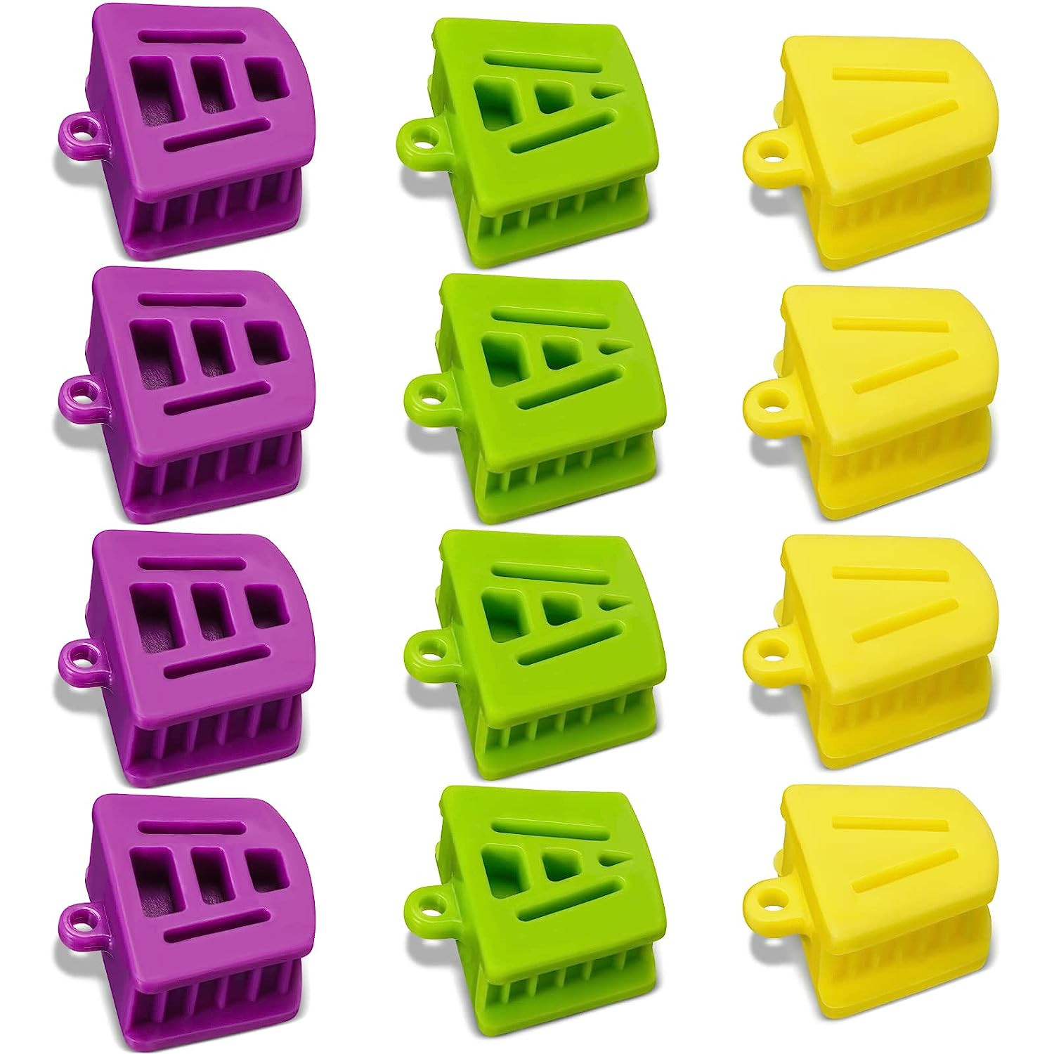 Mouth Props Dental Silicone Bite Blocks, Dental Blocks Multi Size Dental Mouth O