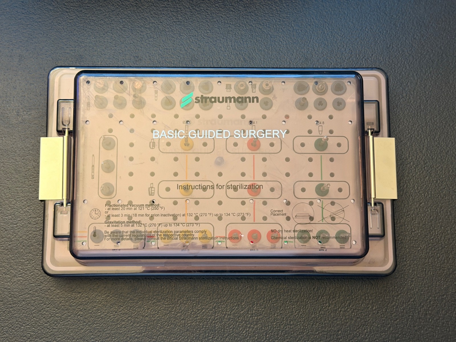Straumann BASIC GUIDED SURGERY Cassette with Instruments – 45 Piece Set