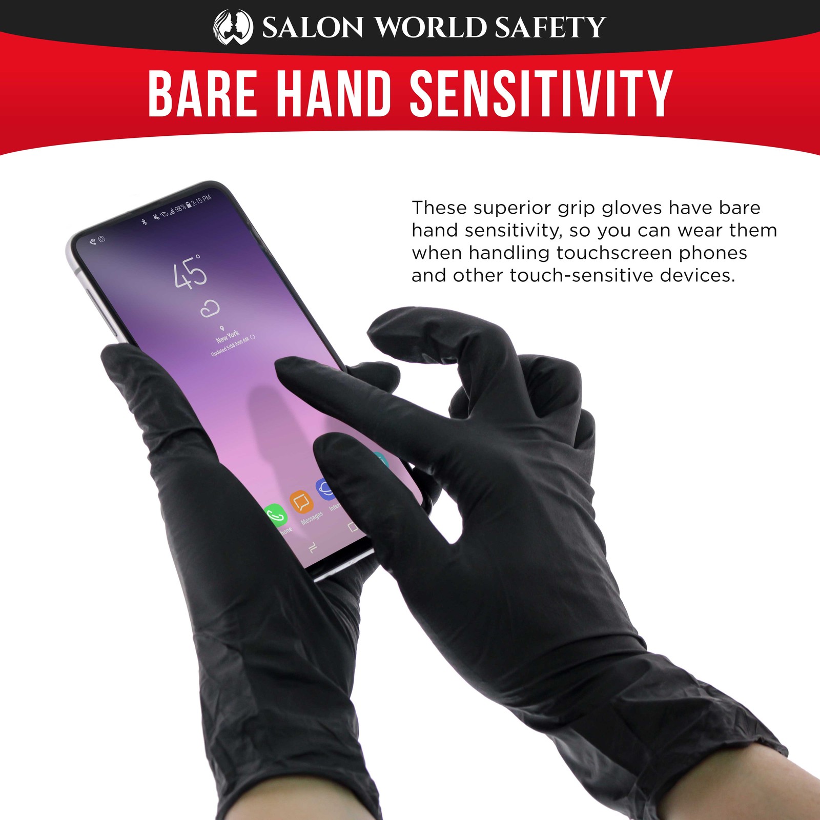 Black Nitrile Disposable Gloves, 10 Boxes of 100, Small, 4.0 Mil – Latex Free