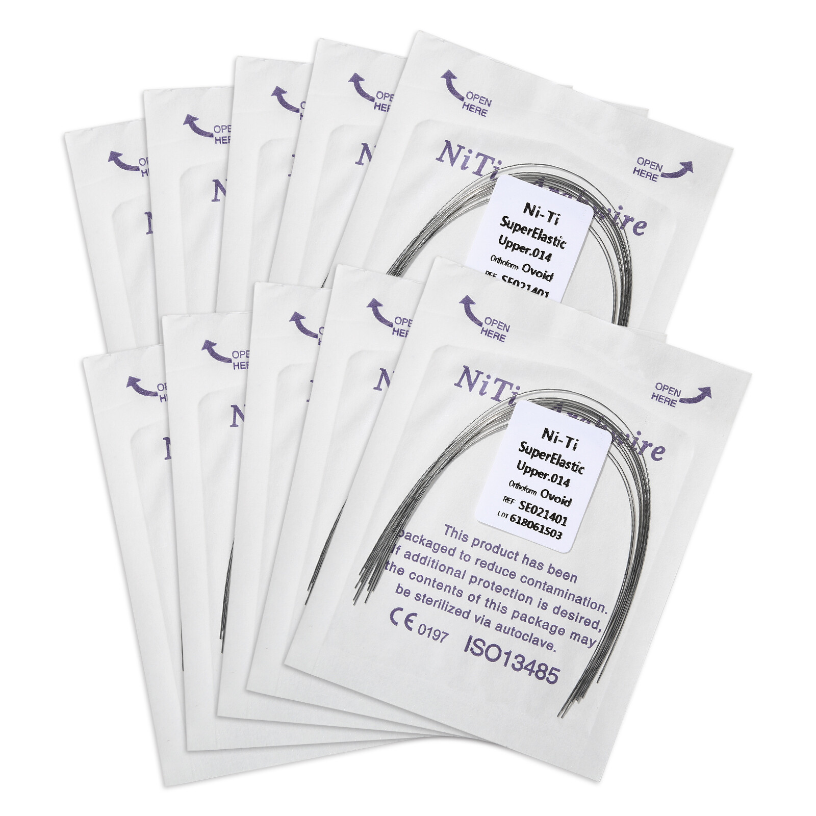 Dental Super Elastic Niti Round Arch Wires Arch Wire for Bracket Braces Alambre
