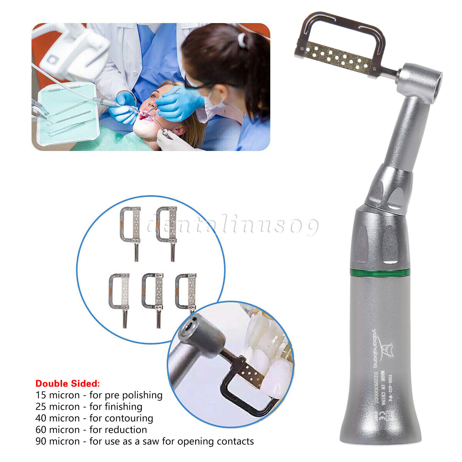 Dental 4:1 Reduction Contra Angle Handpiece 4:1 Interproximal Strips IPR Sets sa