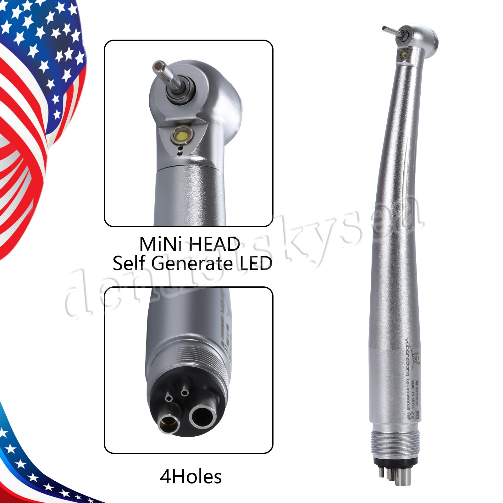 10* Yabangbang Dental High Speed Handpiece Push Turbine 4 Holes Fit NSK Pana Max