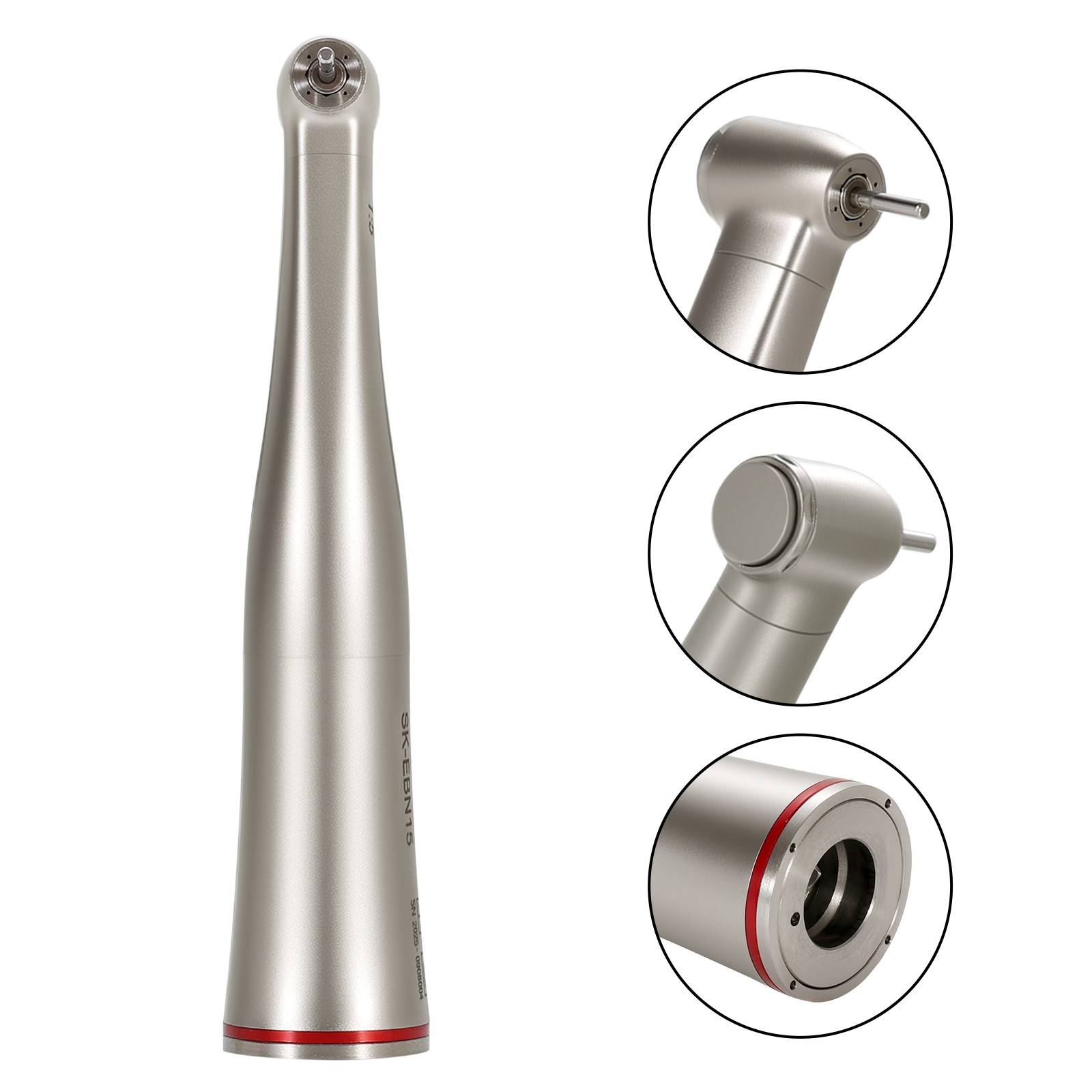 Dental 1:5 Increasing Contra Angle Handpiece 4Spray Fit E-type Motor Without LED