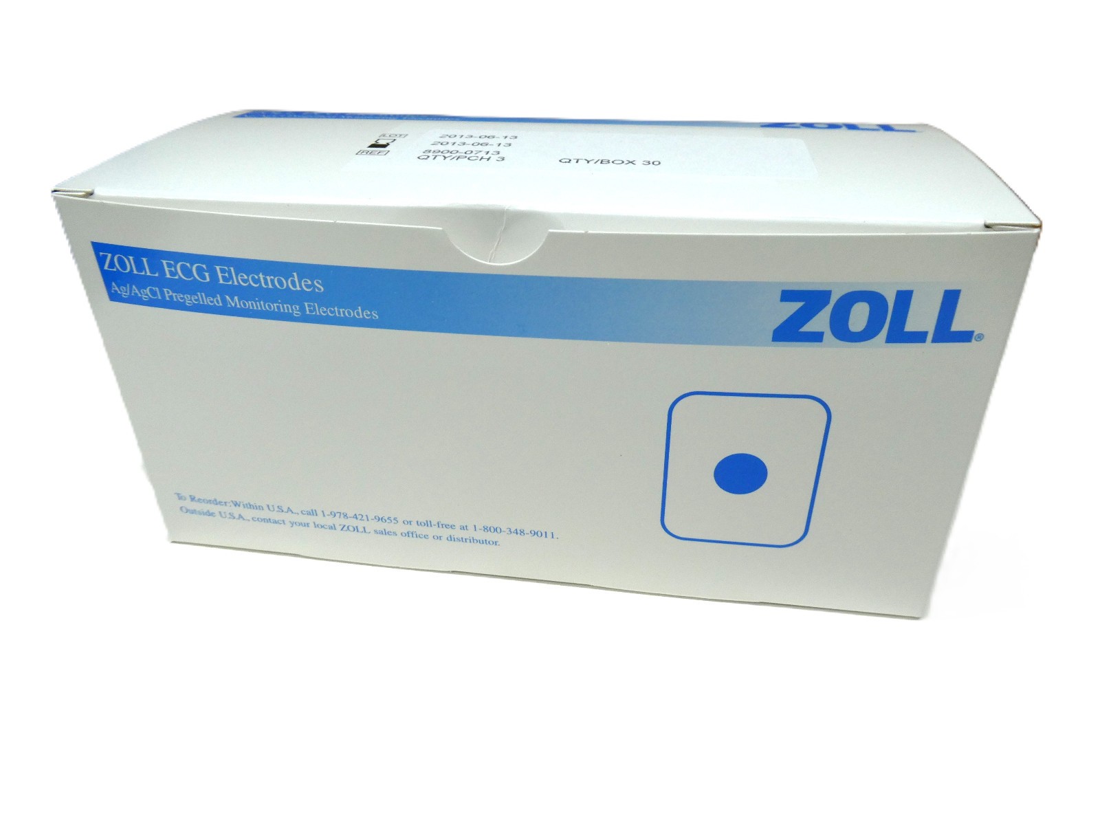 🍀 NEW! Zoll ECG Electrodes Ag/AgCl Pregelled 30 ct 8900-0713 FOR TRAINING ONLY
