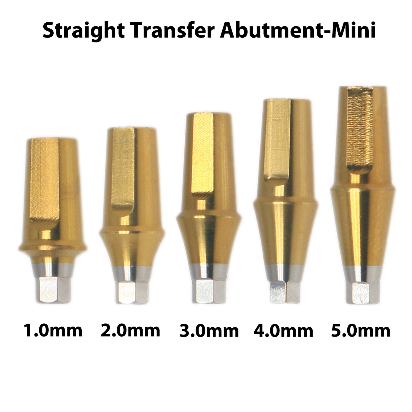 Titanium Mini Straight Transfer Abutment with Screw For Hiossen Osstem Ø4.5mm