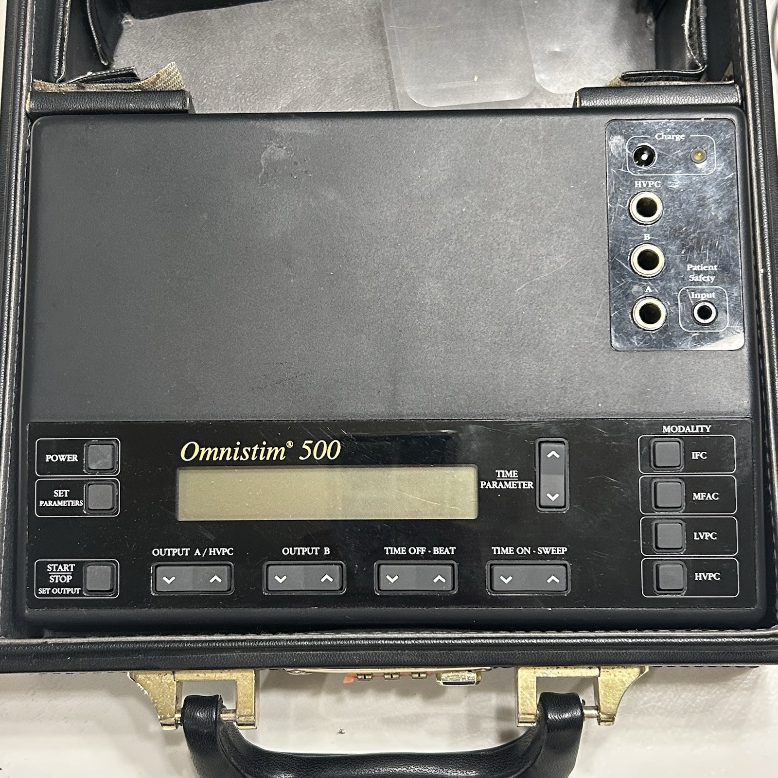 ACP OMNISTIM 500 ELECTRO THERAPY DEVICE With Case & Remote UNTESTED
