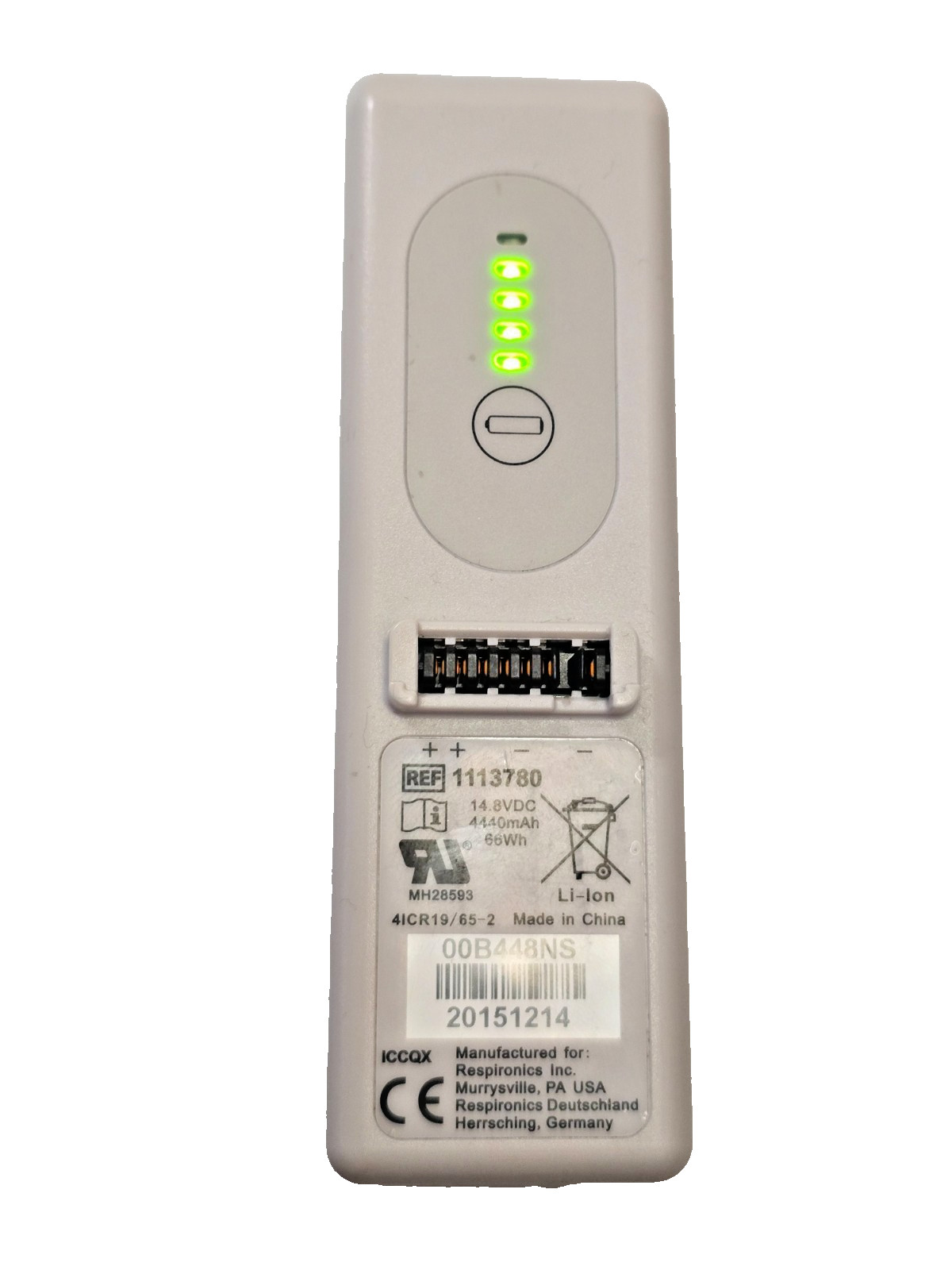 Philips Respironics 1113780 Rechargeable Li-ion Battery 14.8VDC 1113780