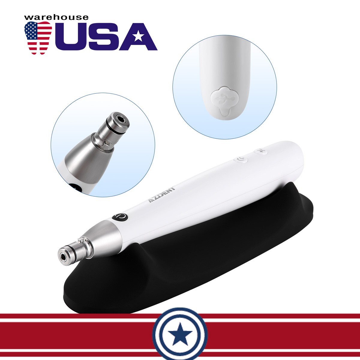 360° Swivel Dental Cordless Hygiene Prophy Handpiece Teeth Cleaning & Polishing