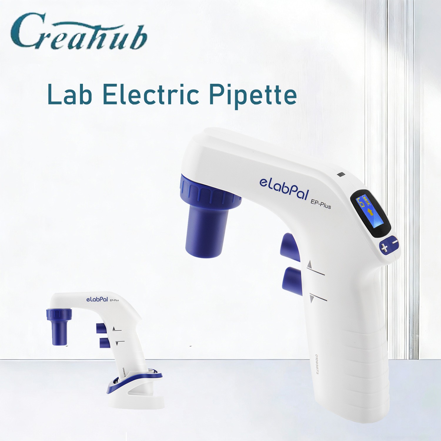 Lab Electric Pipette Controller 0.1-100ml Digital LCD Adjustable Pump 100‑240V