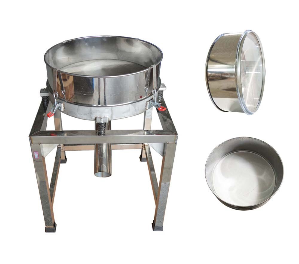 INTBUYING® Powder Vibrating Sieve Electric Screen Shaker Machine 20&40&100 Mesh