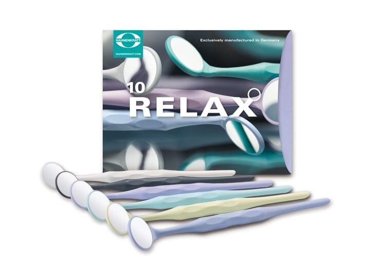 HAHNENKRATT Relax FS Rhodium 5 Plane 24 mm Dental Mirrors Pack of 10 (Free Ship)