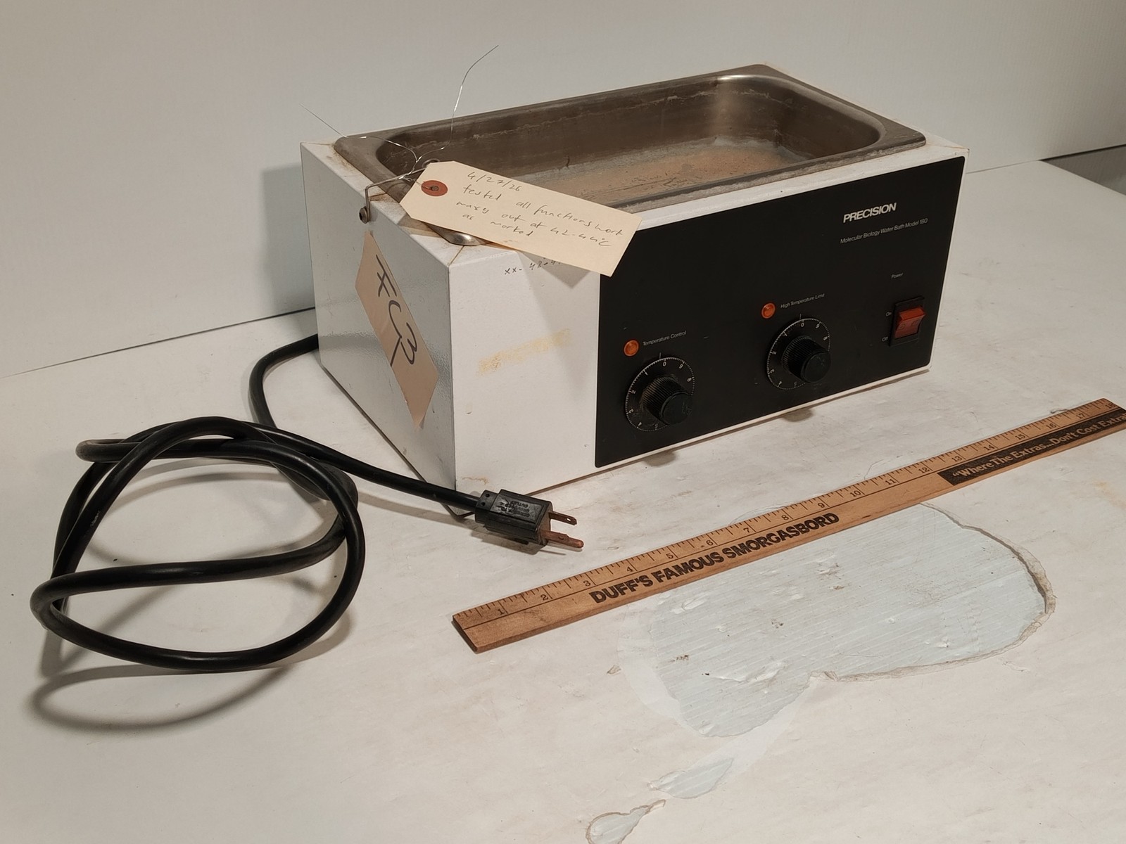 Precision Scientific Water Bath Model 180 Molecular Biology Lab Equipment 120V