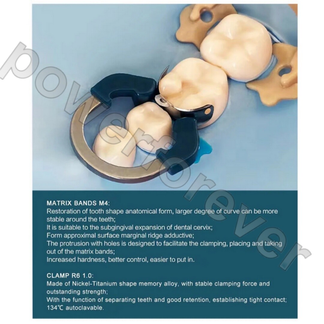 D2 Dental Sectional Contoured Matrix System Matrice Bands Clip Clamp Holder Ring