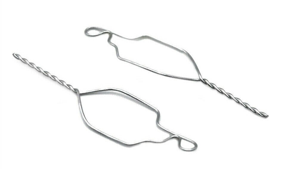 100 Dental Orthodontic Bracket Preformed Ties Ligature Wire Long/Shorty/Twisted