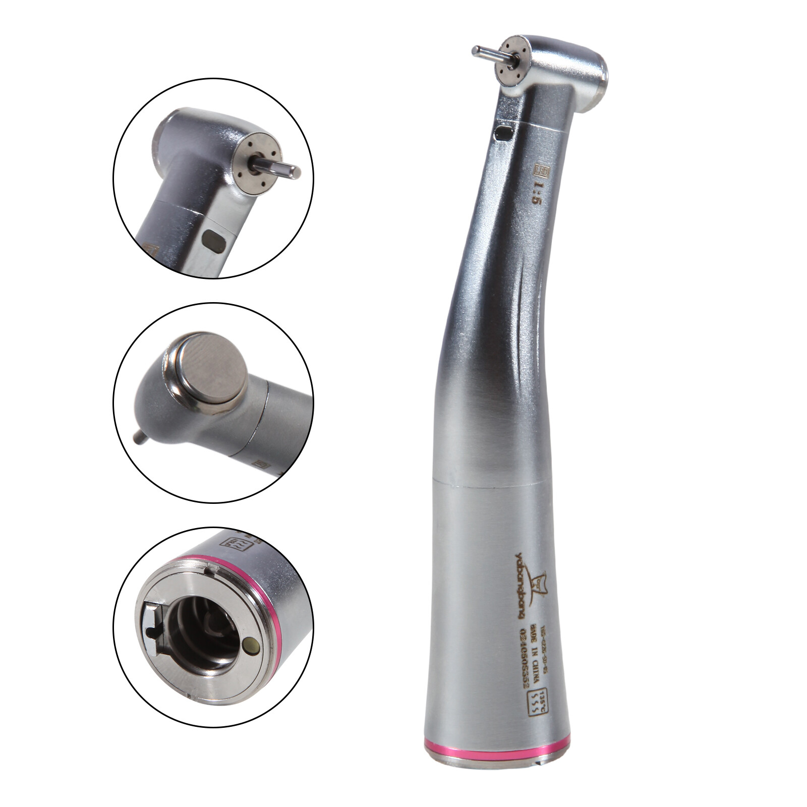 Dental 1:5 Increasing Fiber Optic Contra Angle Handpiece /20:1 Implant No LED ns