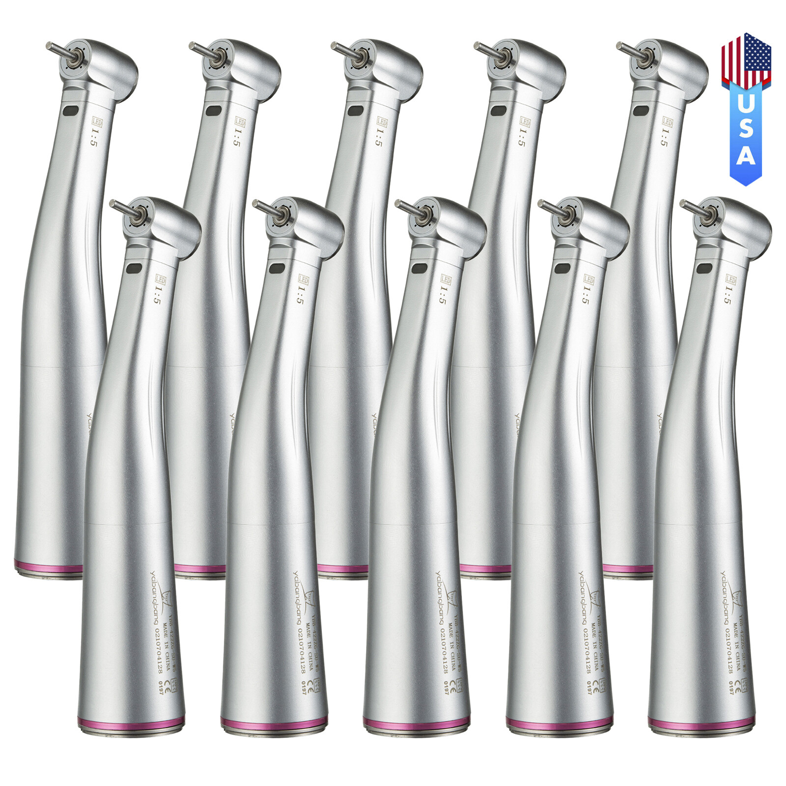 Dental 1:5 Increasing Contra Angle Handpiece Inner four Spray Fit KAV/NSK