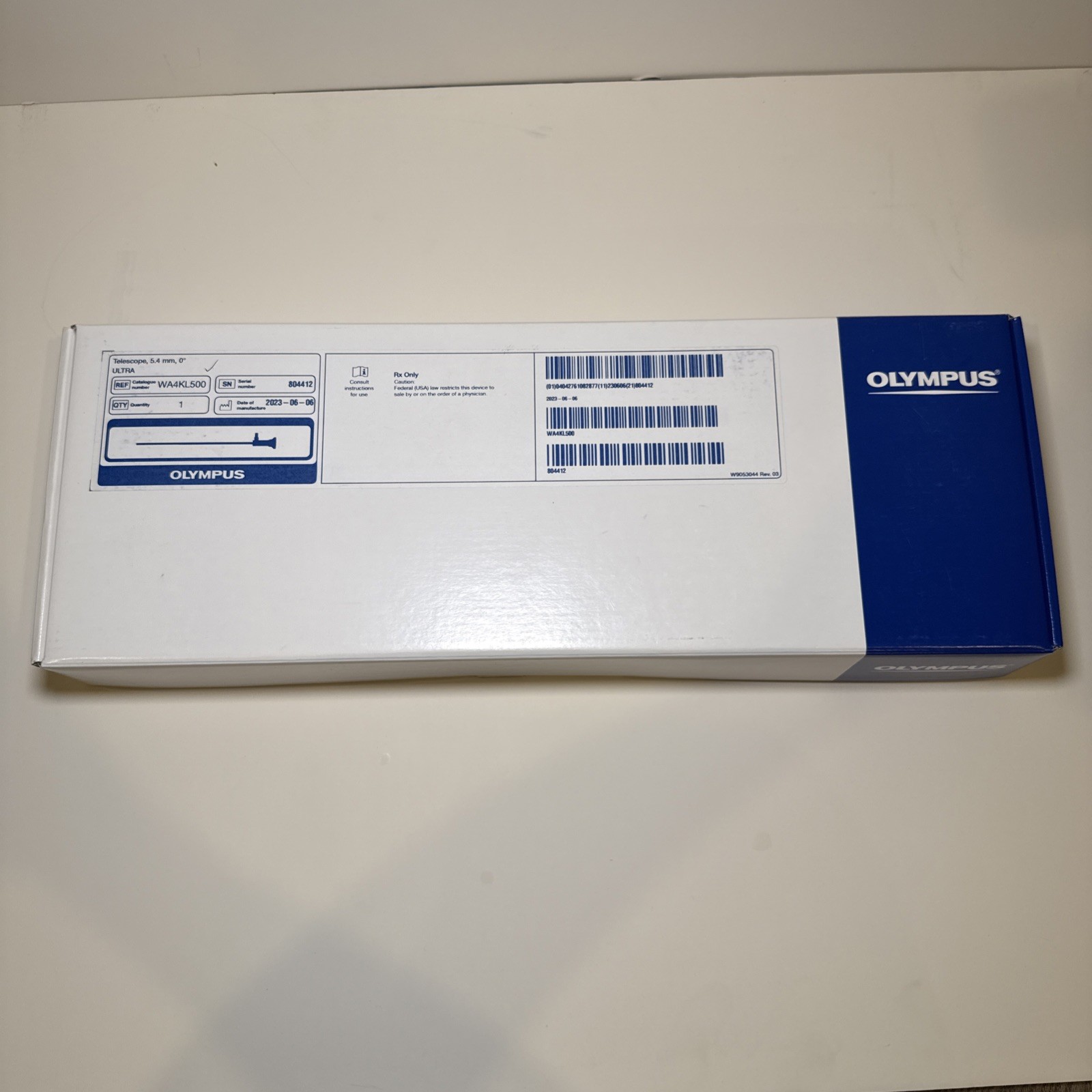 Olympus WA4KL 500 Ultra Telescope 5.4 mm 0 Degrees Laparoscope – Brand New