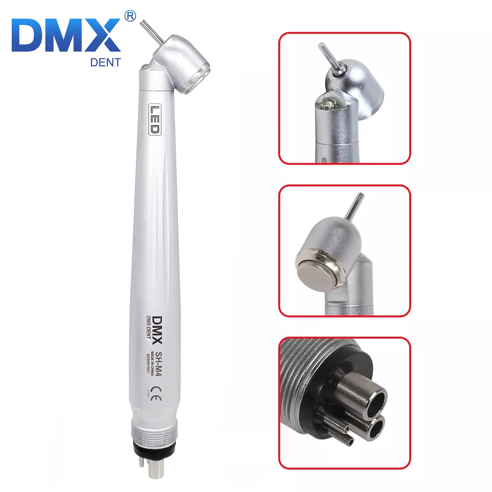 Dental Surgical High Speed LED/Non Handpiece 45° Degree Turbine 2/4Hole Fit NSK