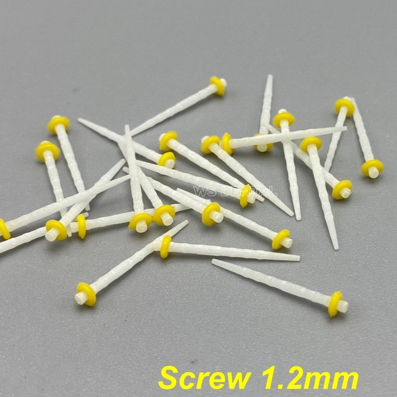 Glass Fiber Post Dental teeth restorative Fiber Post 1.2/1.4/1.6/1.8mm 200pcs