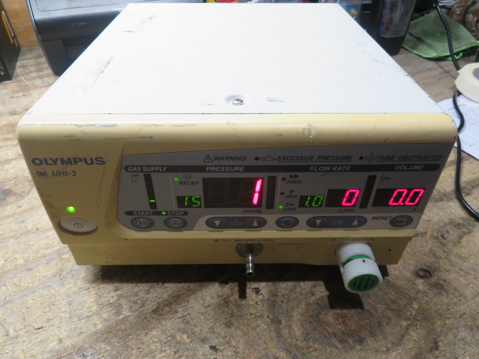 Olympus UHI-3 High Flow Insufflation Unit UHI-3 Insufflator Power Tested
