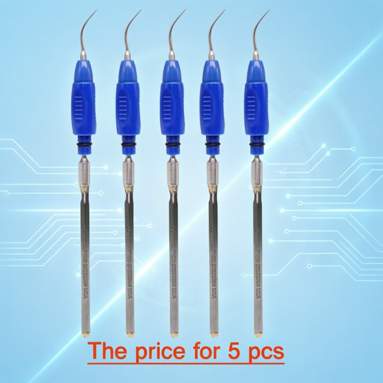 5 Pcs Dental Cavitron Ultrasonic 30KHz Insert P10 Slim Series Tip
