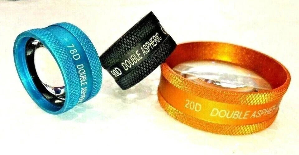 78D + 90D + 20D Aspheric Lens Ophthalmology with wooden case and FREE SHIPPING
