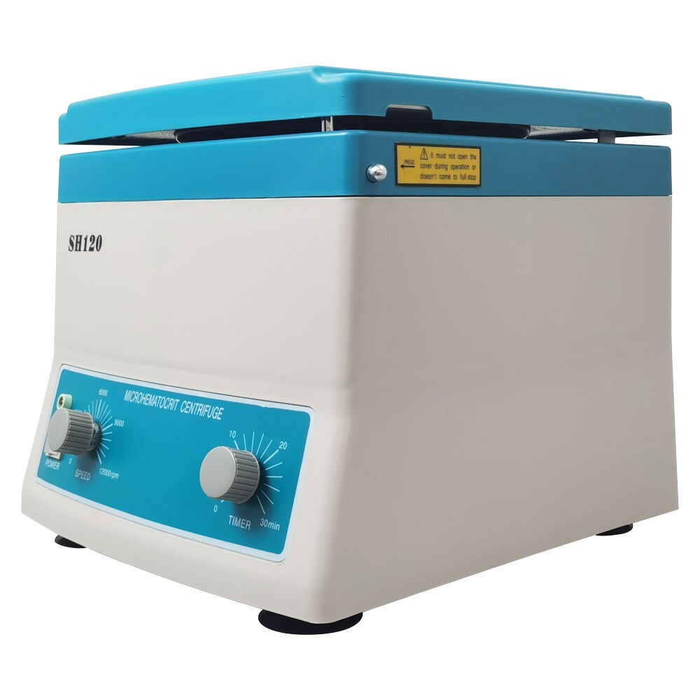 110V SH-120 Microhematocrit High Speed Electric Medical Lab Centrifuge 100W