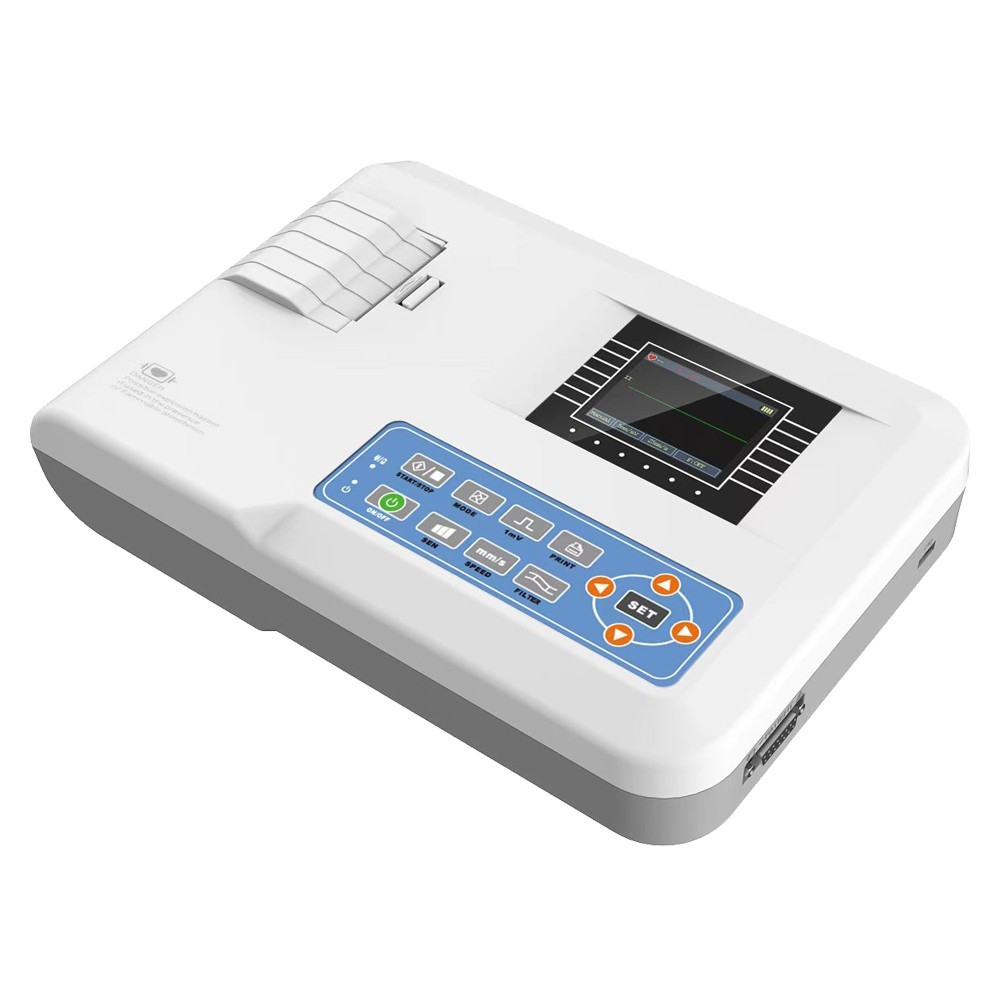 ECG100G 1-Ch 12-Lead Digital EKG Machine – Electrocardiograph for Clinic
