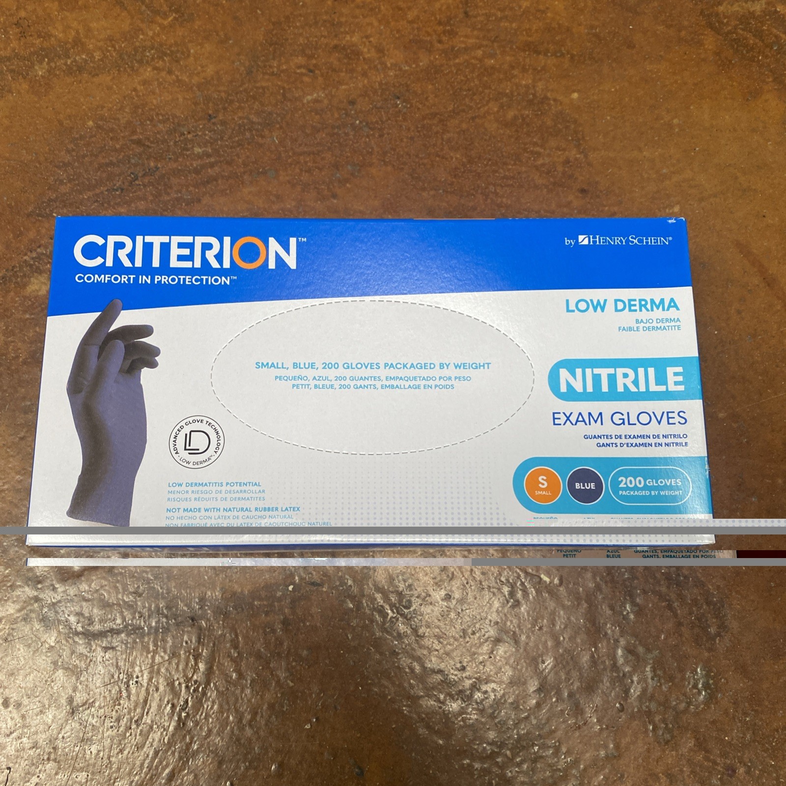 Henry Schein Criterion N200 Nitrile Exam Gloves, Latex-Free, Size Small