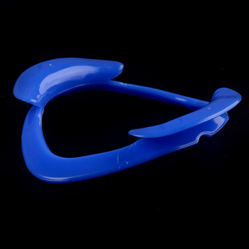 Dental Intraoral Retractor O-Shape Mouth Opener Plastic Blue/White Lips Holder